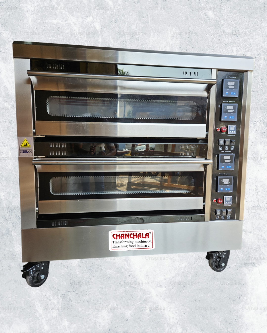 2 deck 4 tray deck oven