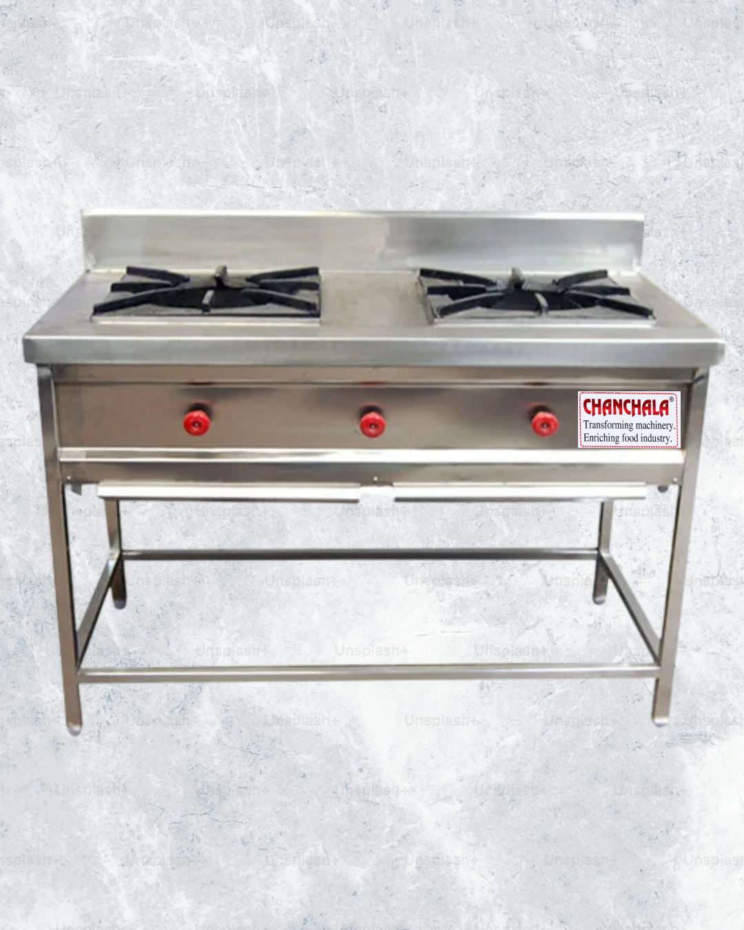 commercial double burner stove