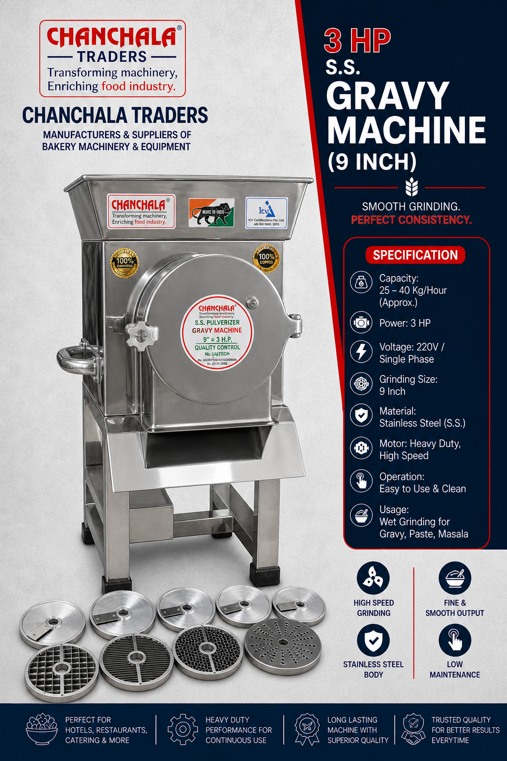 3 hp Gravy machine
