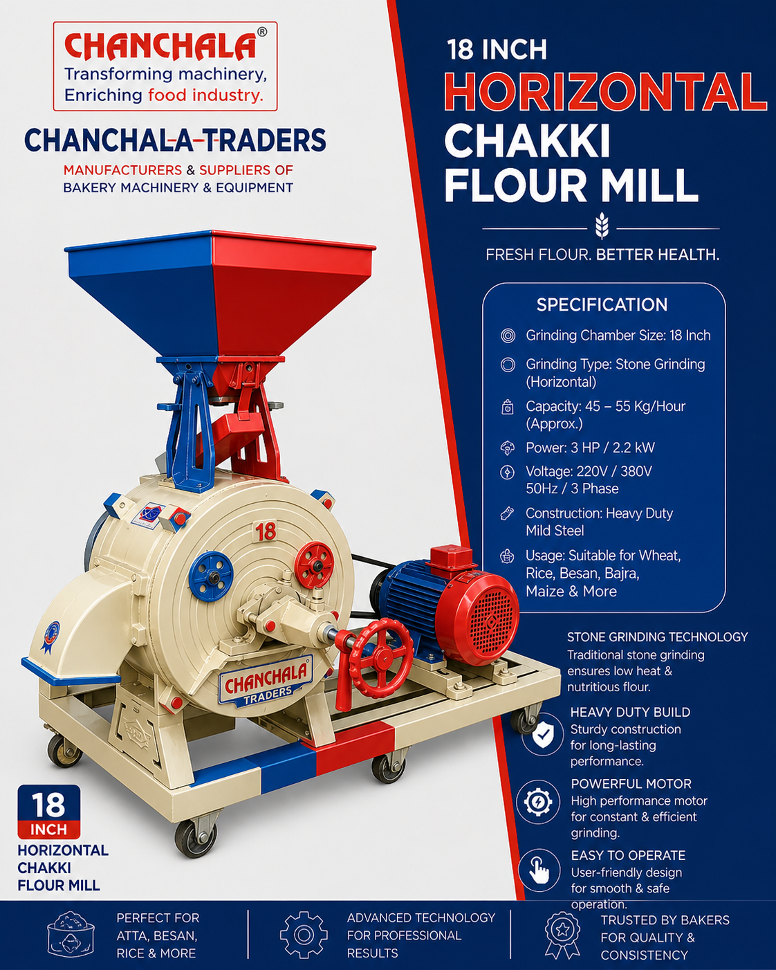 18 inch marsal chakki