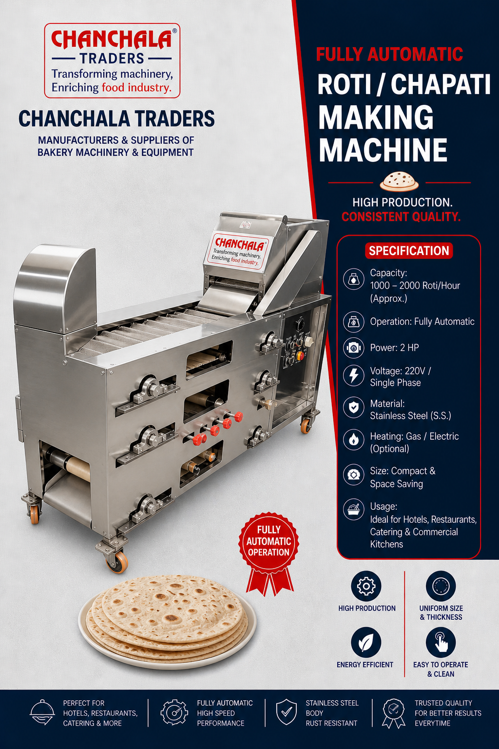 automatic roti machine