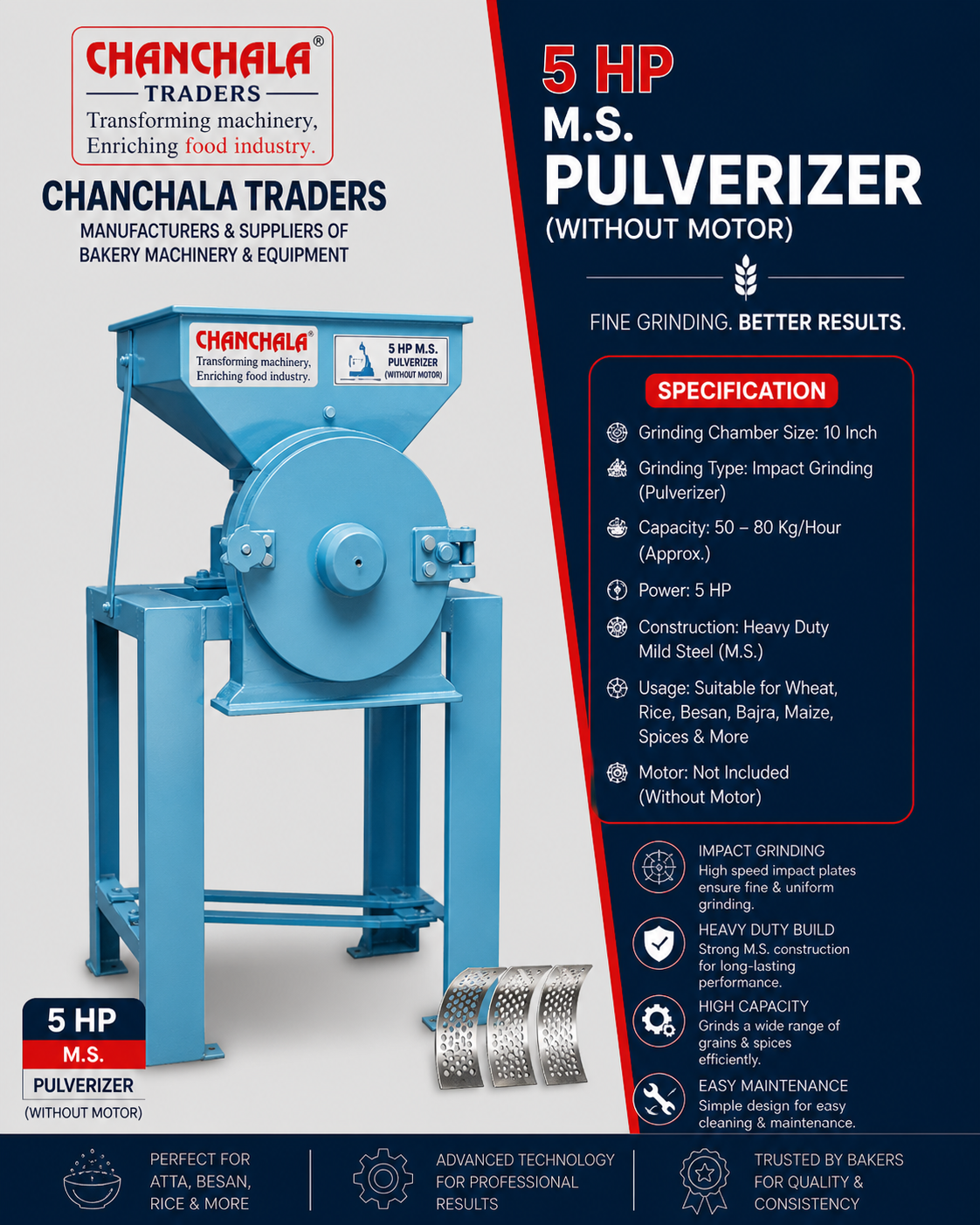 ms pulverizer 5 hp